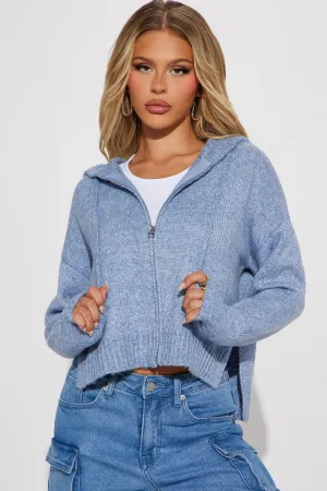 Always An Essential Hoodie - Heathered Blue