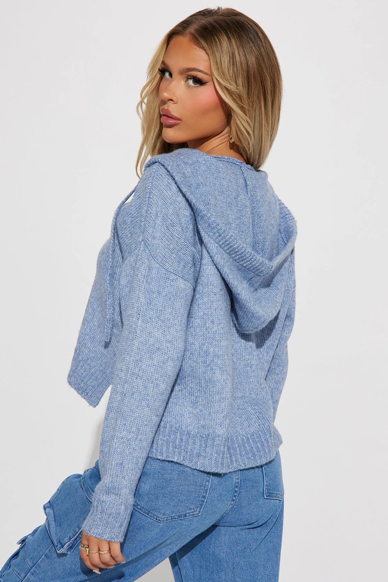 Always An Essential Hoodie - Heathered Blue