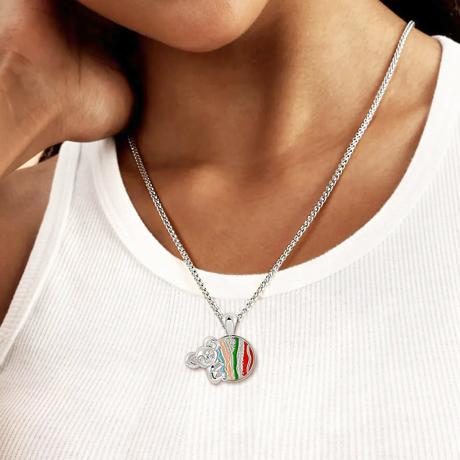 APORRO X COOGI Enamel Sweater Stripes Koala Pendant
