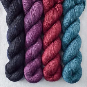Blackbird, Black Cherry, Suspense, Tulipa - Yummy 2-Ply Quartet