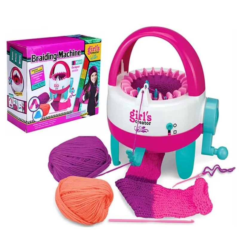 Braiding Machine Hand Knitting Loom Kit Children Educational Toy (22 Needles)