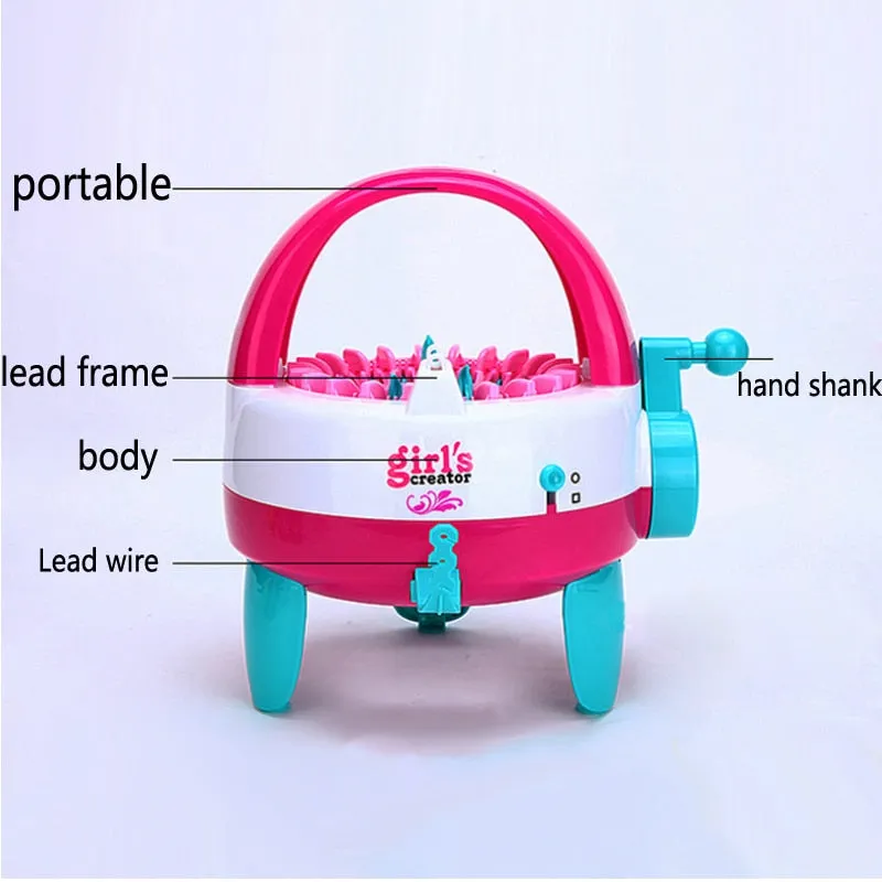 Braiding Machine Hand Knitting Loom Kit Children Educational Toy (22 Needles)