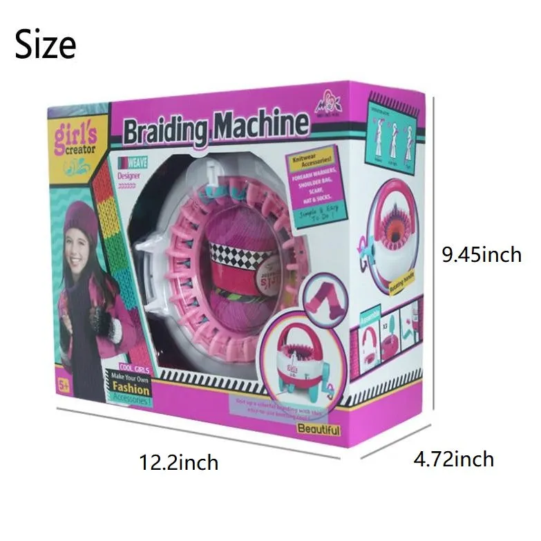 Braiding Machine Hand Knitting Loom Kit Children Educational Toy (22 Needles)