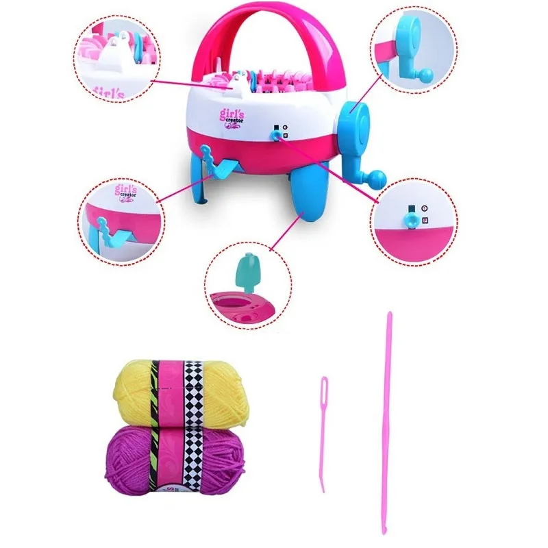Braiding Machine Hand Knitting Loom Kit Children Educational Toy (22 Needles)