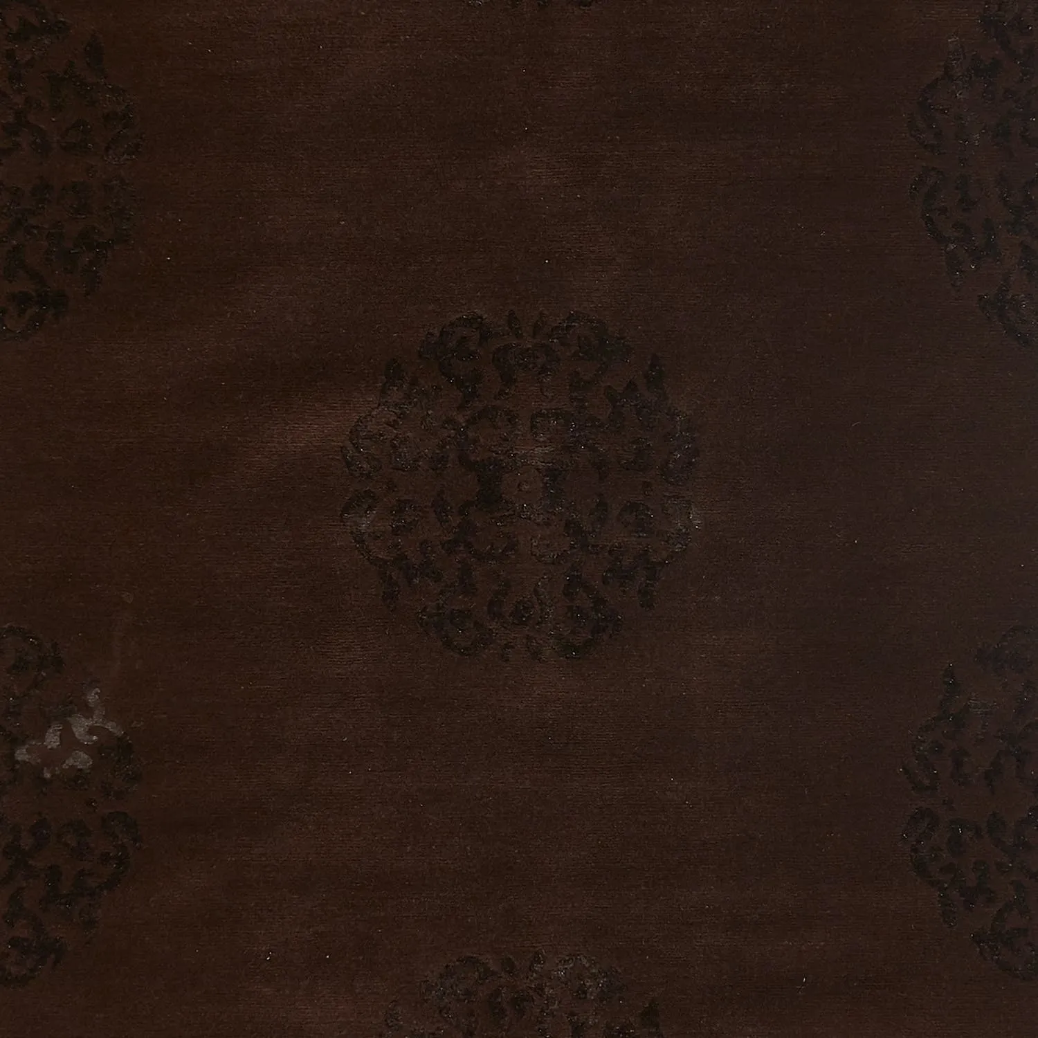 Brown Transitional Tibetan Wool Silk Blend Runner - 3'11" x 11'8"