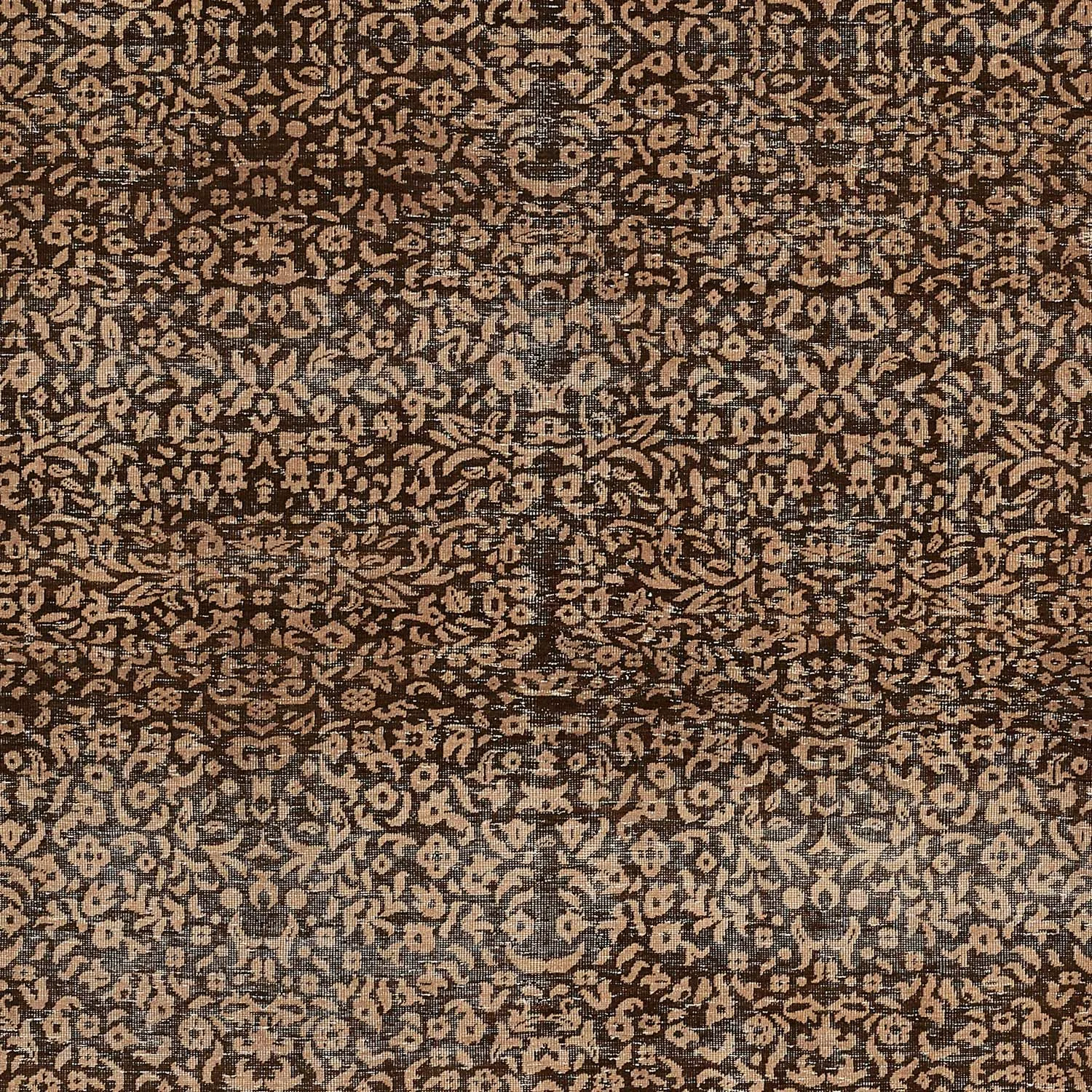 Brown Transitional Wool Rug - 8'x 10'