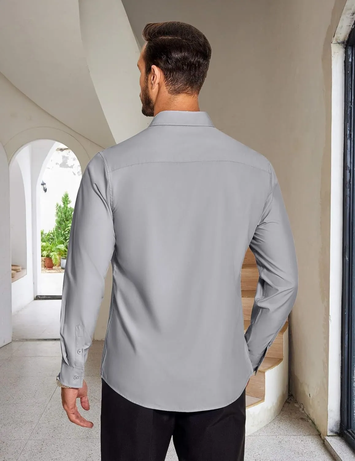 COOFANDY Men's Dress Shirts Long Sleeve Button Up Shirts Formal Business Shirt