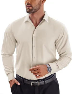 COOFANDY Men's Dress Shirts Long Sleeve Button Up Shirts Formal Business Shirt