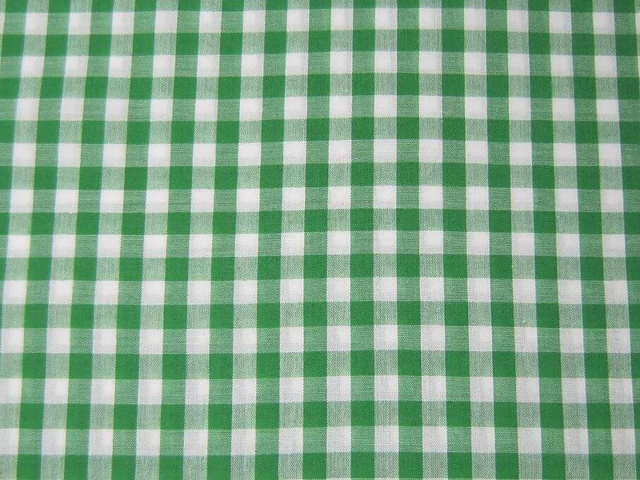 Cotton Blends Gingham Emerald