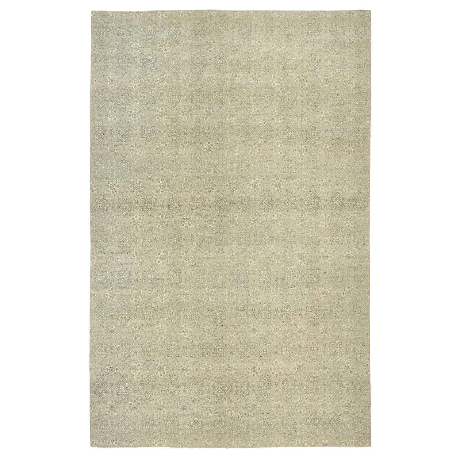 Cream Transitional Wool Rug - 17'5" x 27'4"