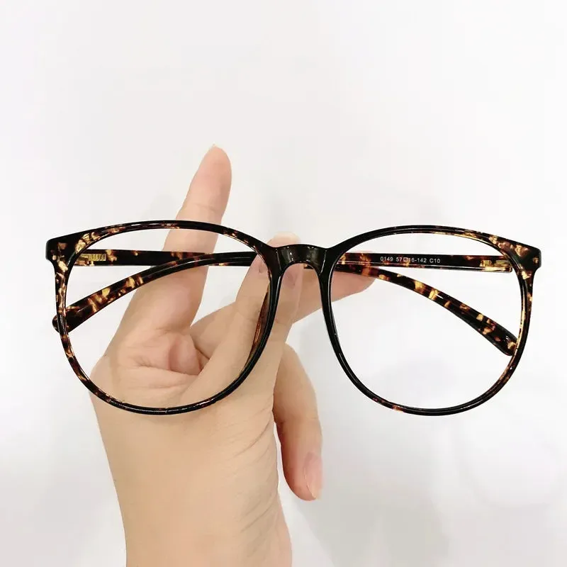 Cubojue Unisex Full Rim Oversized Round Plastic Eyeglasses 10149