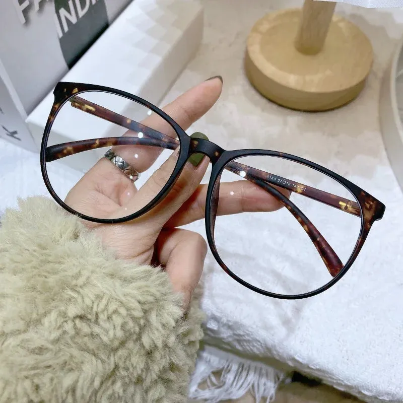 Cubojue Unisex Full Rim Oversized Round Plastic Eyeglasses 10149