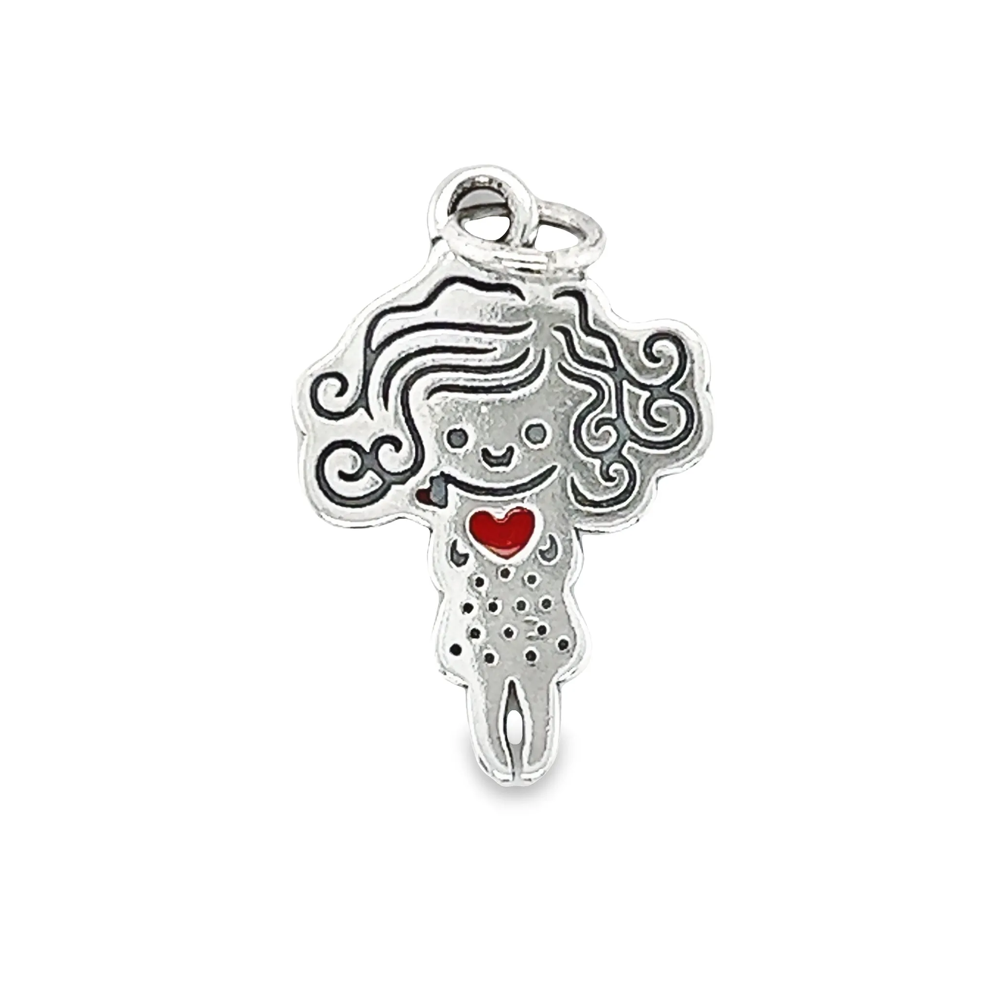D1254 Red Girl Pendant