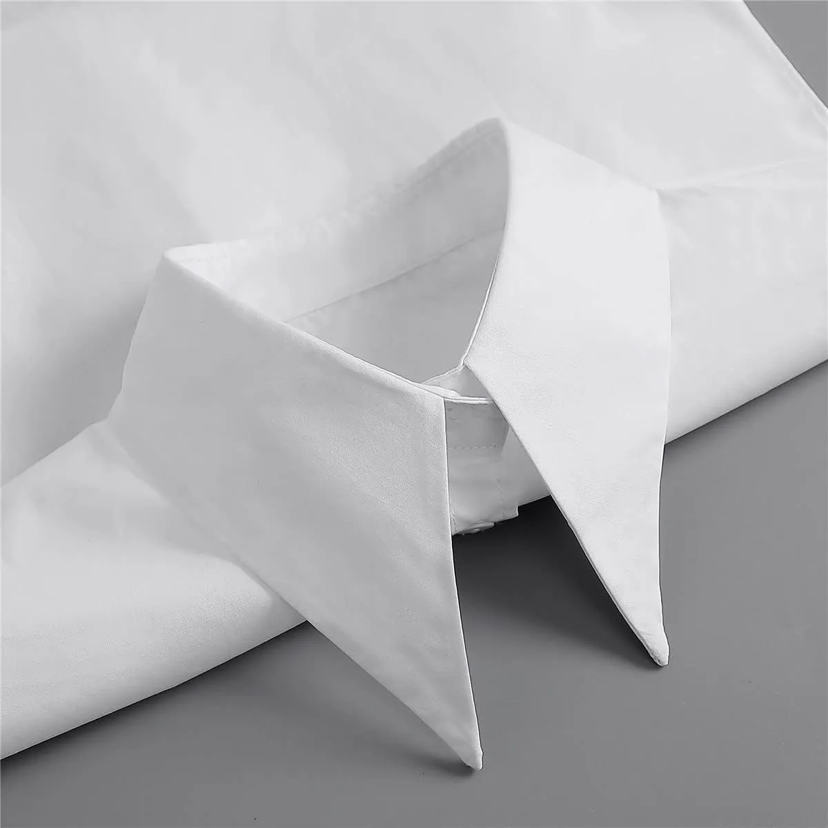 DNLKWGO White Dickey Collar Half Shirt - Detachable False Collar Blouse for Women