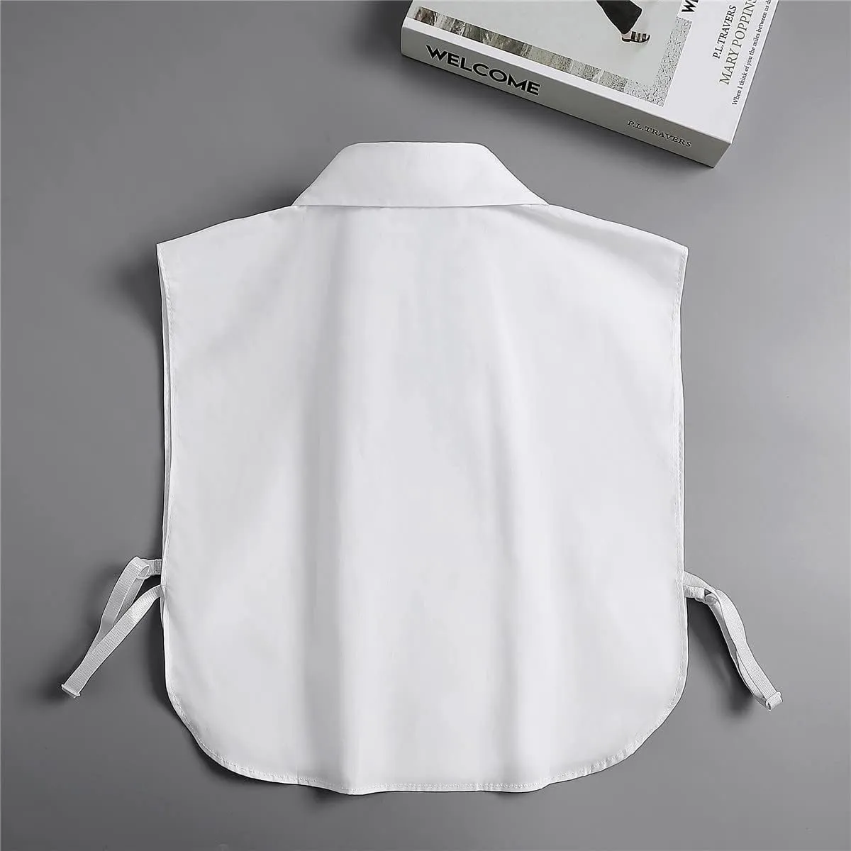 DNLKWGO White Dickey Collar Half Shirt - Detachable False Collar Blouse for Women