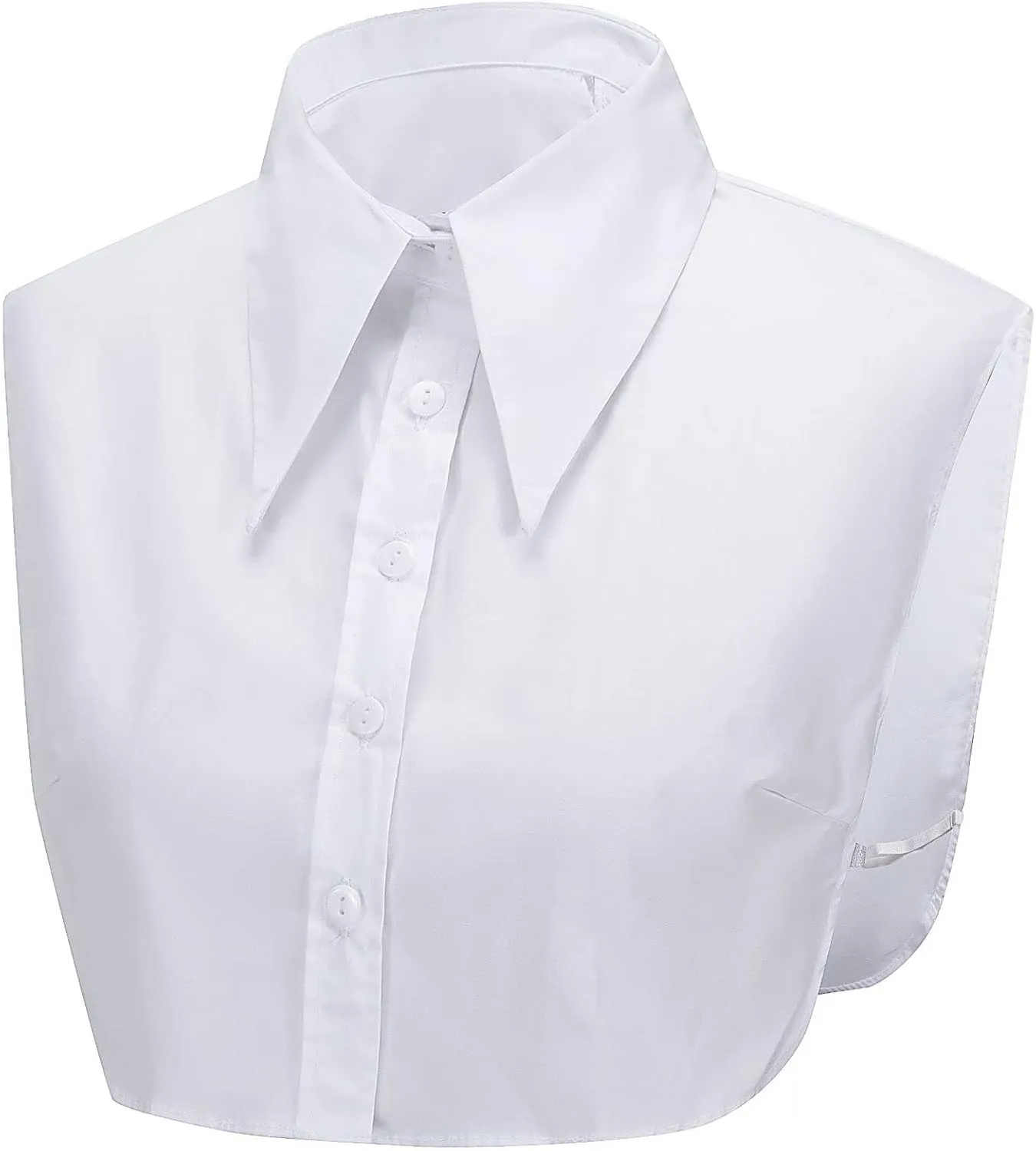 DNLKWGO White Dickey Collar Half Shirt - Detachable False Collar Blouse for Women