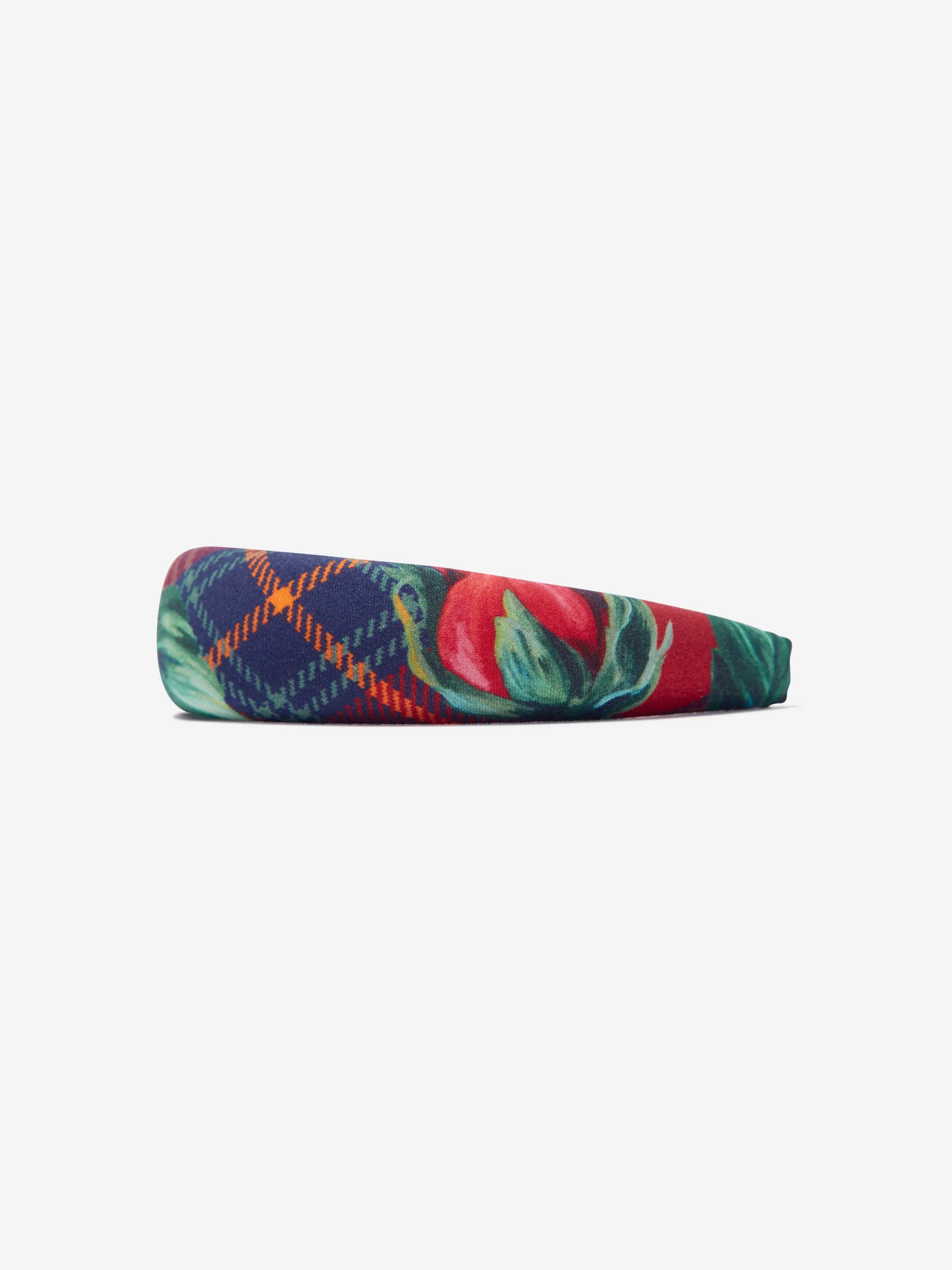 Dolce & Gabbana Girls Tartan Rose Headband in Red