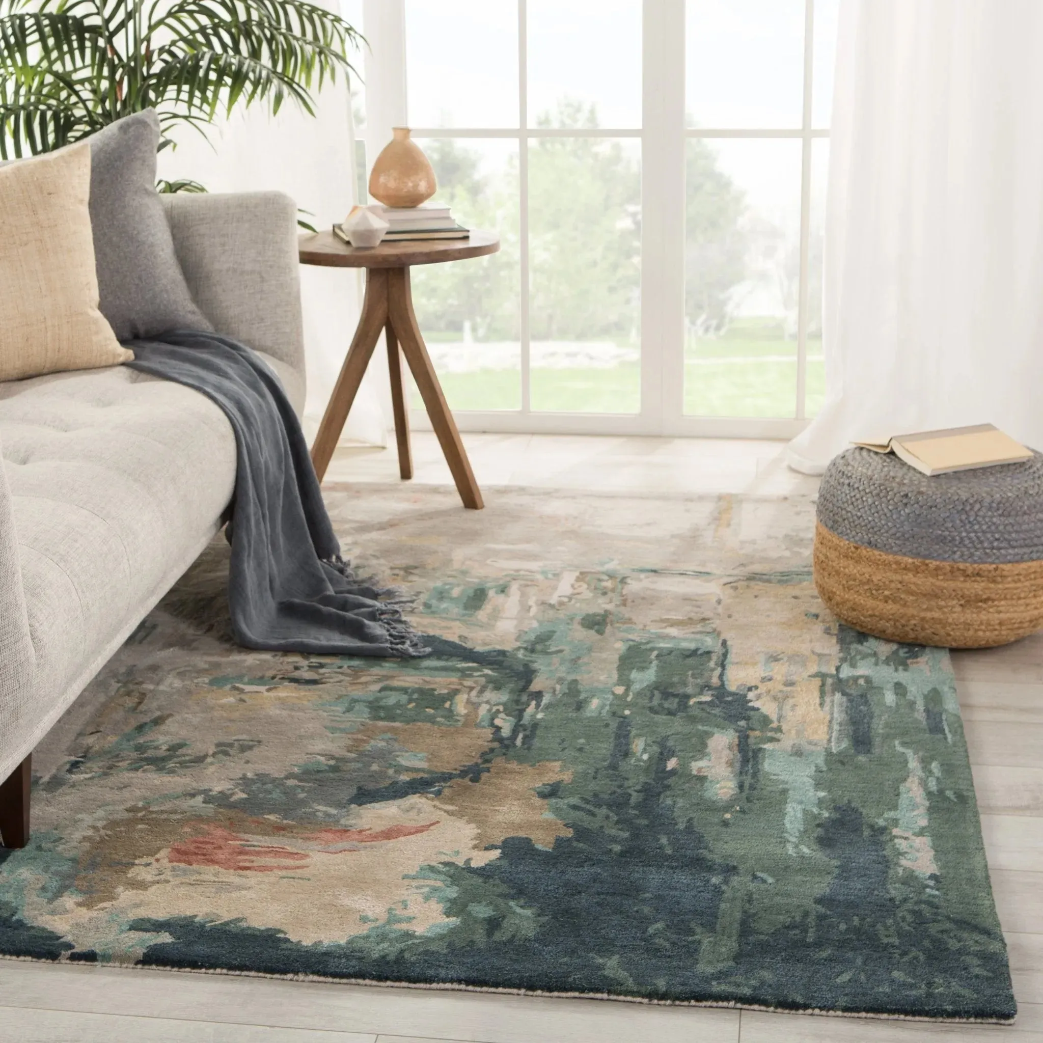Genesis GES46 Teal/Grey Rug