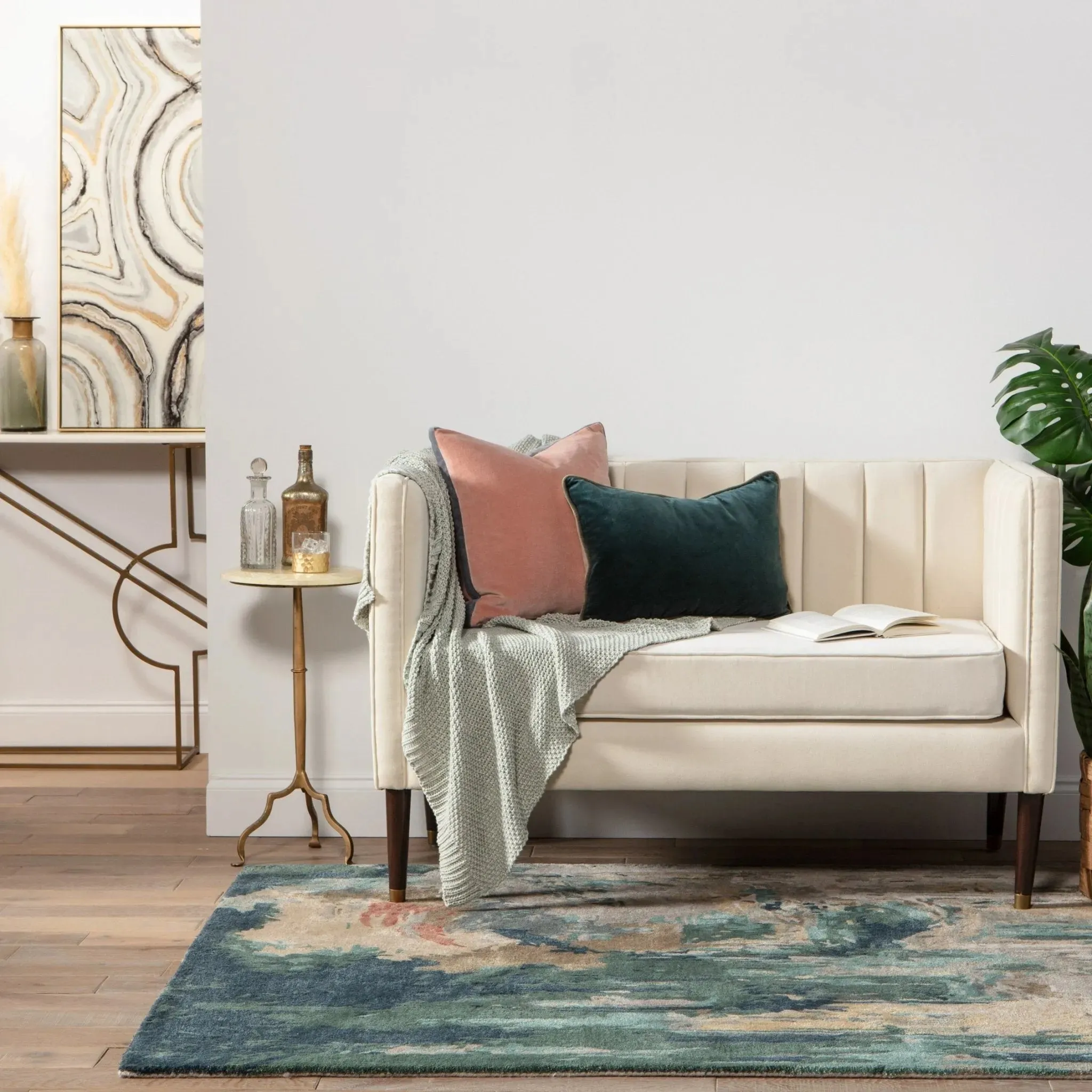 Genesis GES46 Teal/Grey Rug
