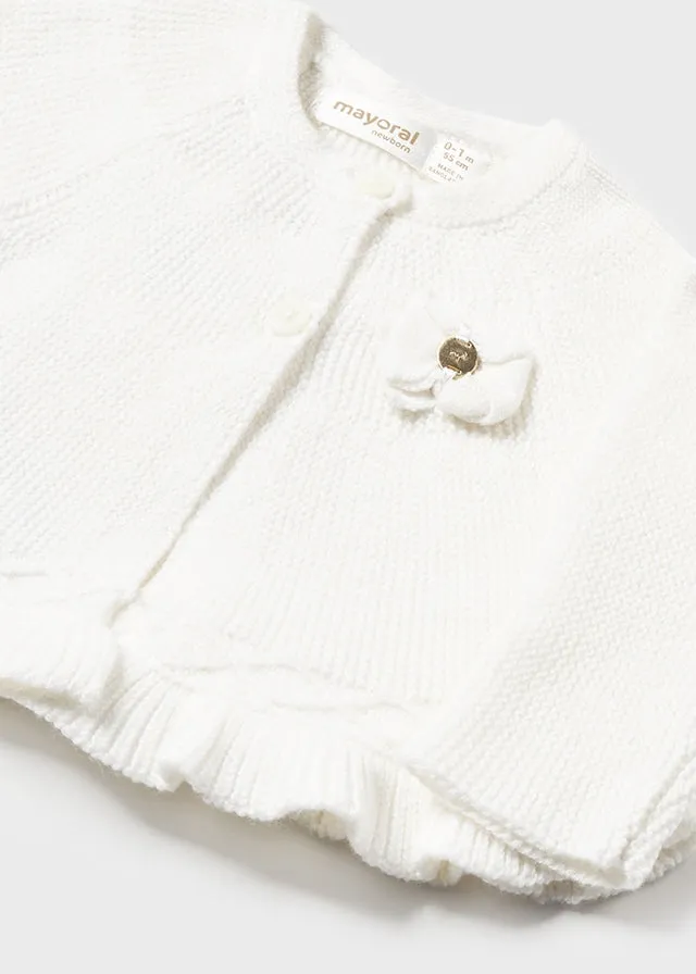 Girls Knit Two Button Cardigan