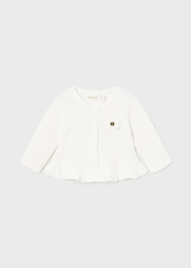 Girls Knit Two Button Cardigan