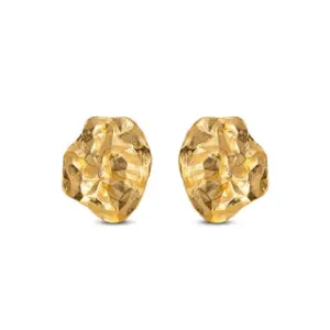 Gold Windy Stud Earrings