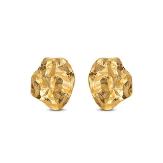 Gold Windy Stud Earrings