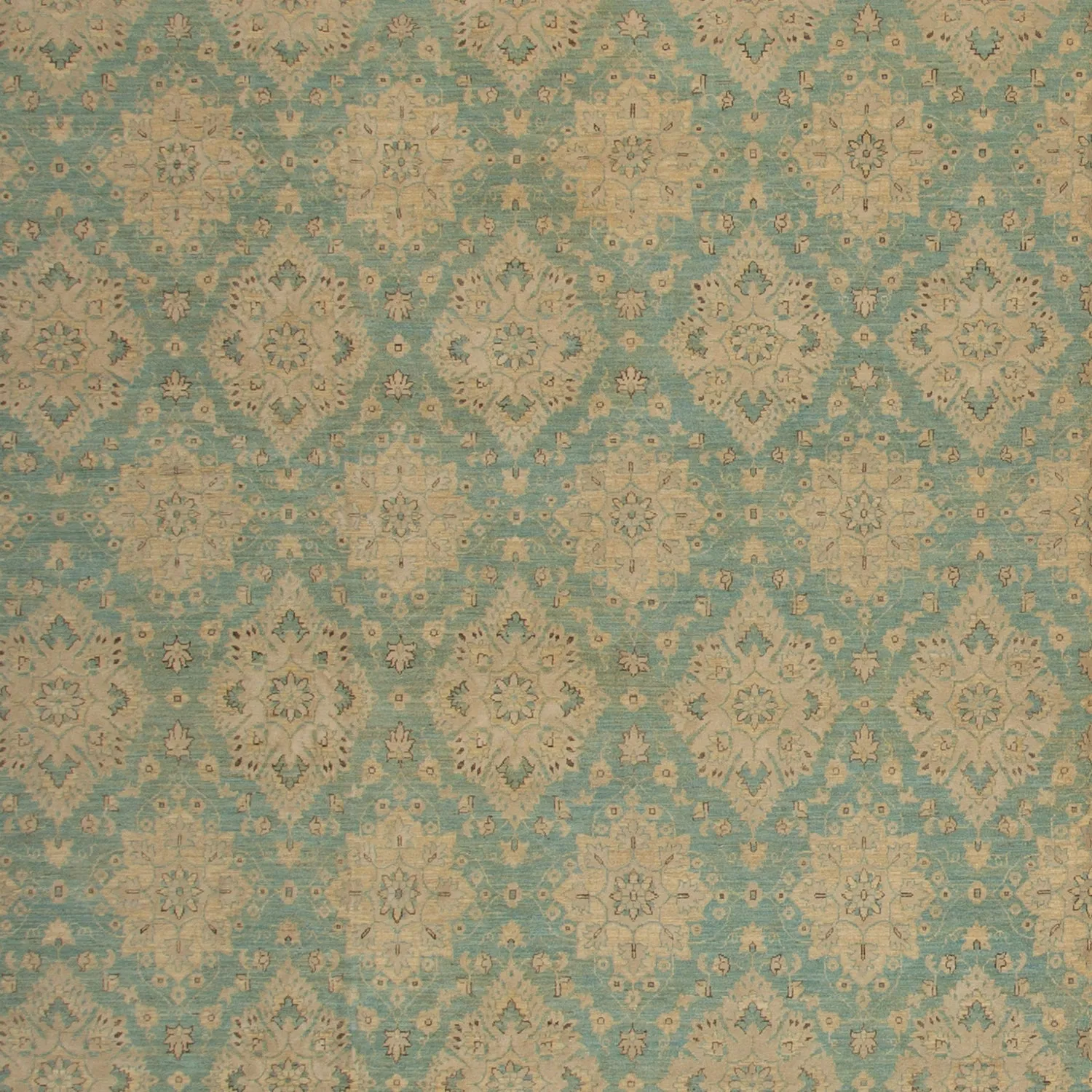Green Transitional Wool Rug - 19'2" x 25'