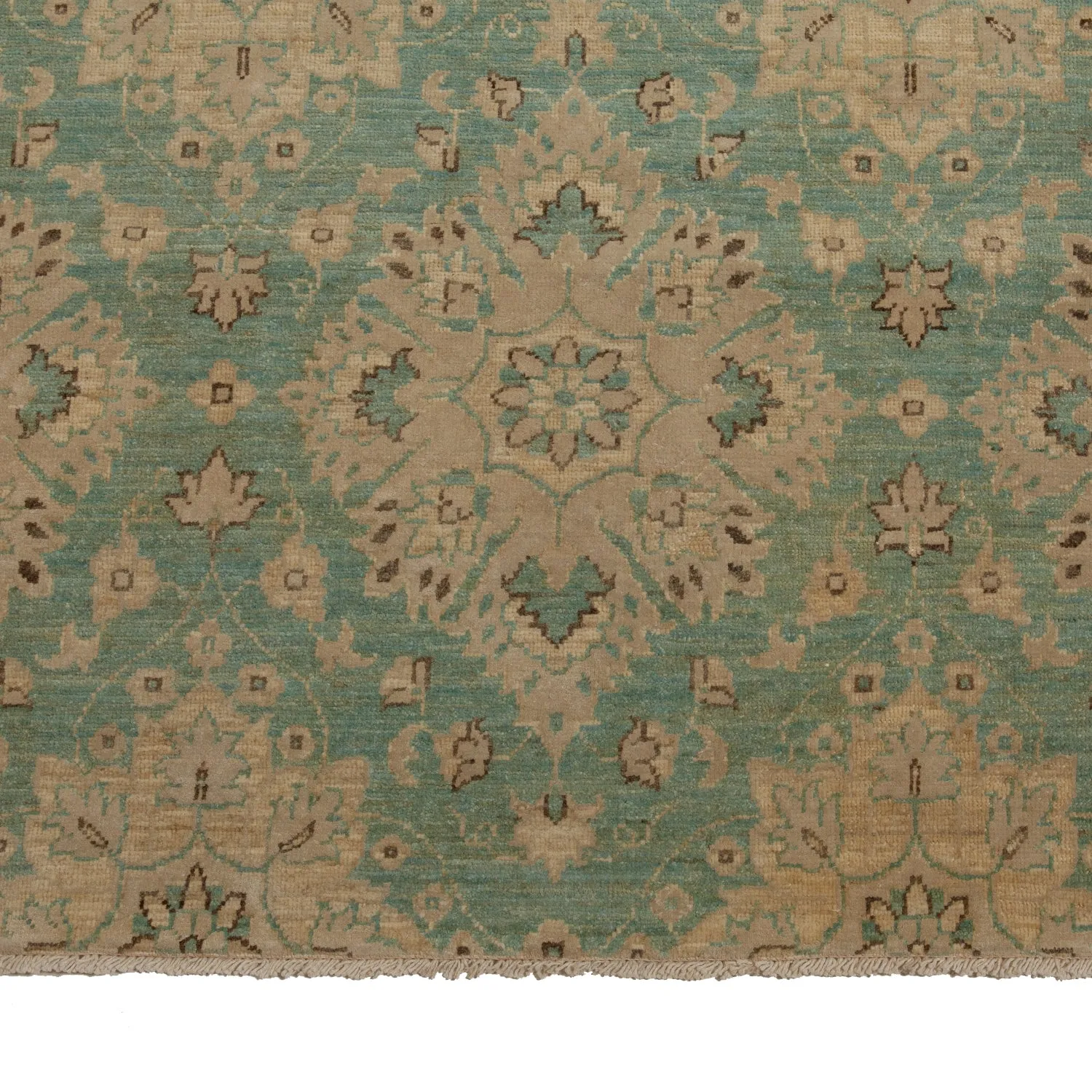 Green Transitional Wool Rug - 19'2" x 25'