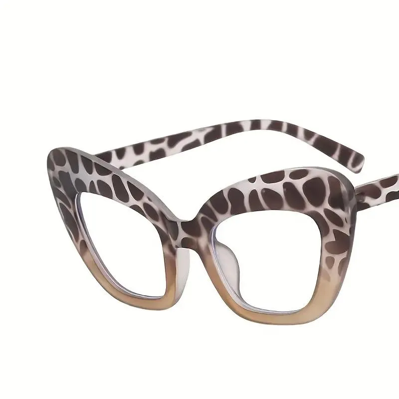 Hot Girls Blue Light Protection Oversized Cat Eye Sunglasses