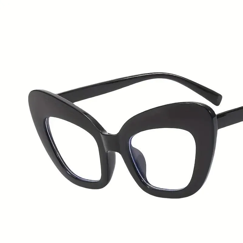 Hot Girls Blue Light Protection Oversized Cat Eye Sunglasses
