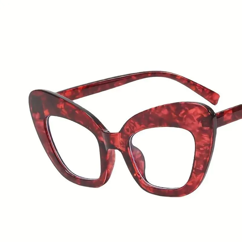Hot Girls Blue Light Protection Oversized Cat Eye Sunglasses