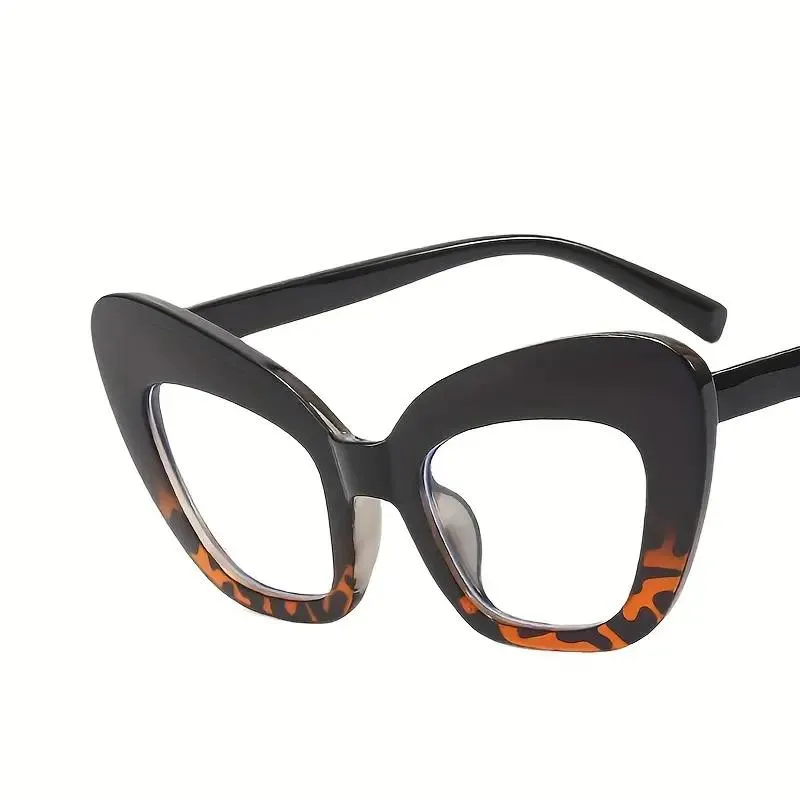 Hot Girls Blue Light Protection Oversized Cat Eye Sunglasses