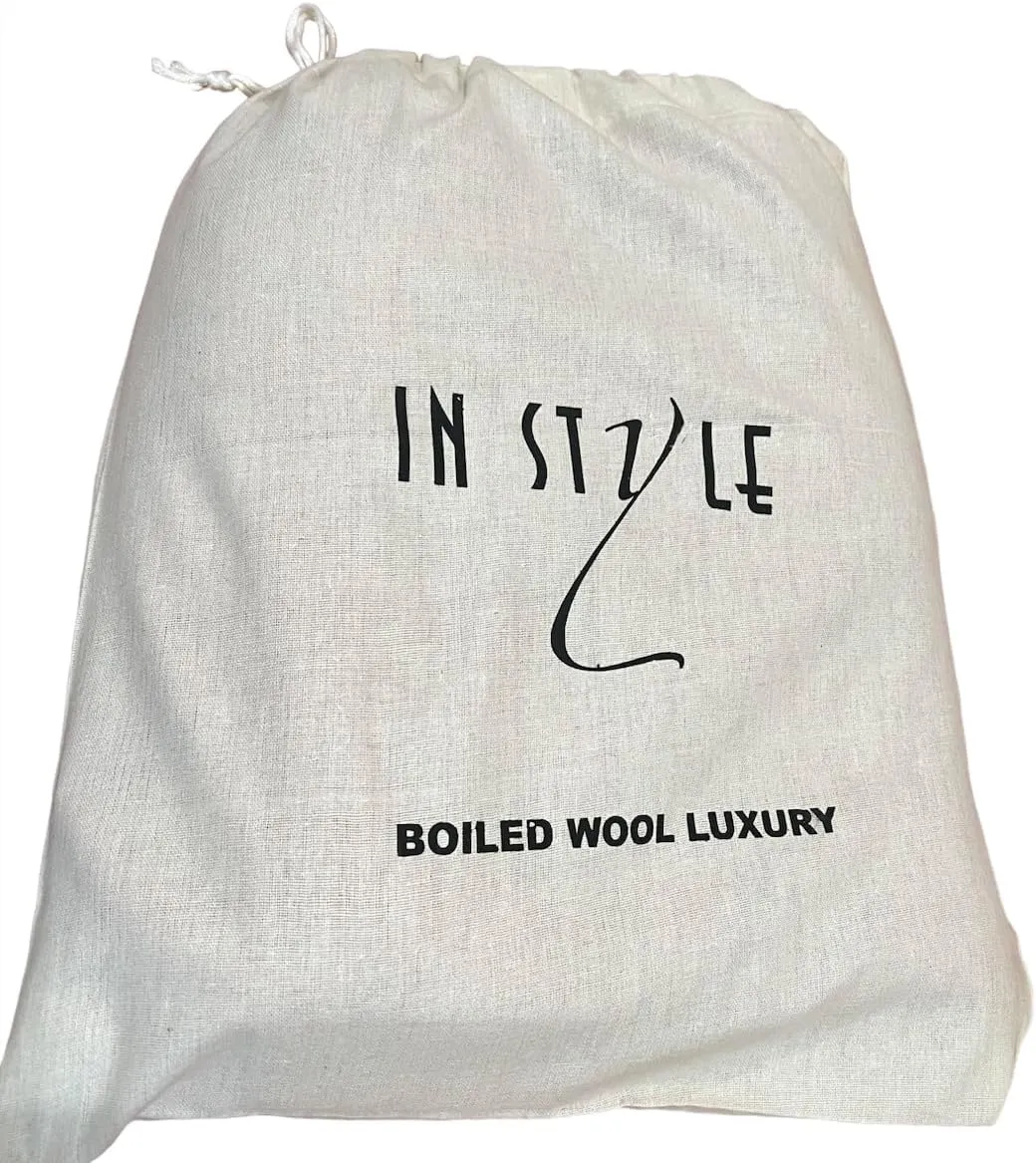 In Style 100% Australian Superfine Merino Wool Handmade Reversible Open Front Cape Ruana With Pockets
