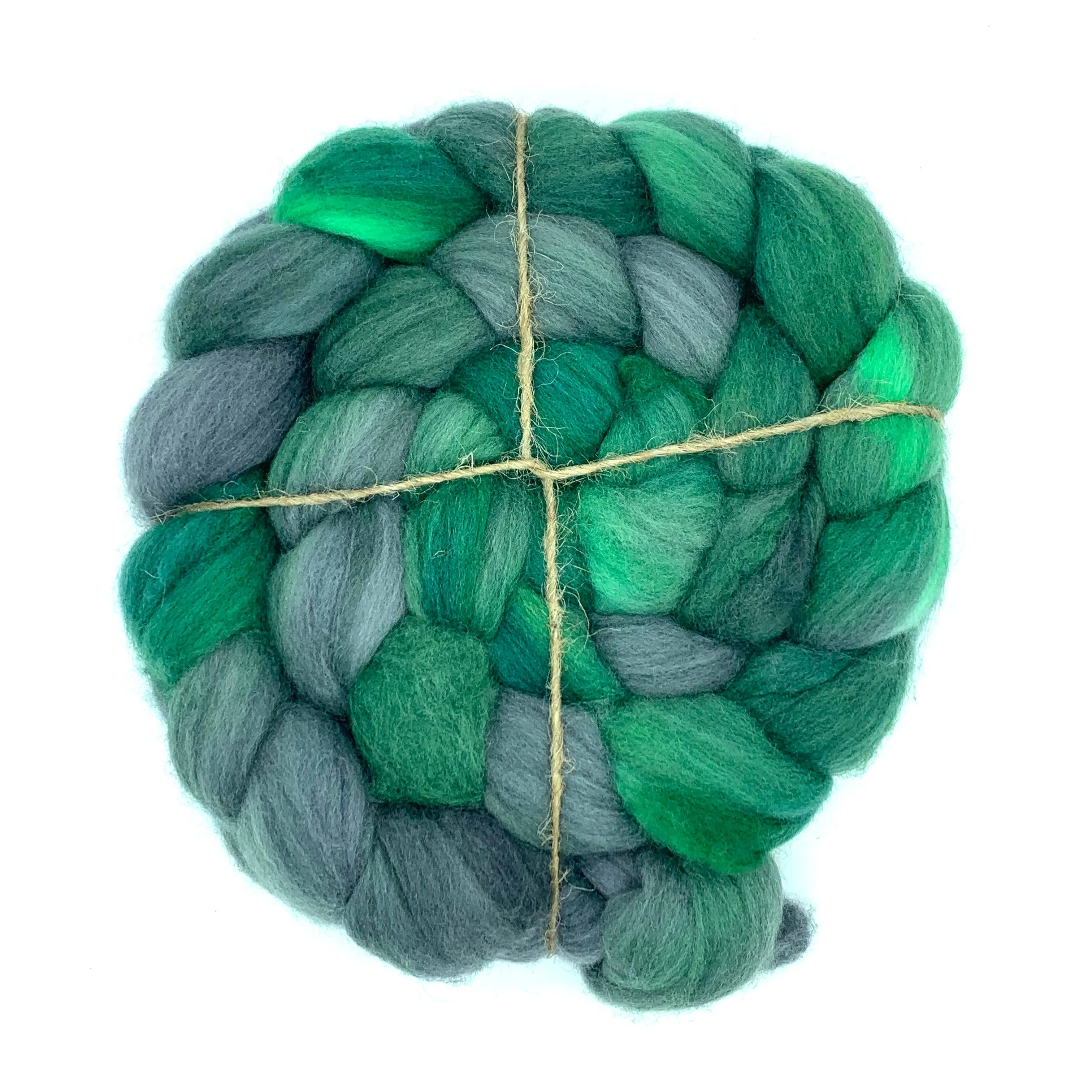 Laurelhurst Roving 4oz: Emerald City ~ Superfine Merino, Silk, Yak