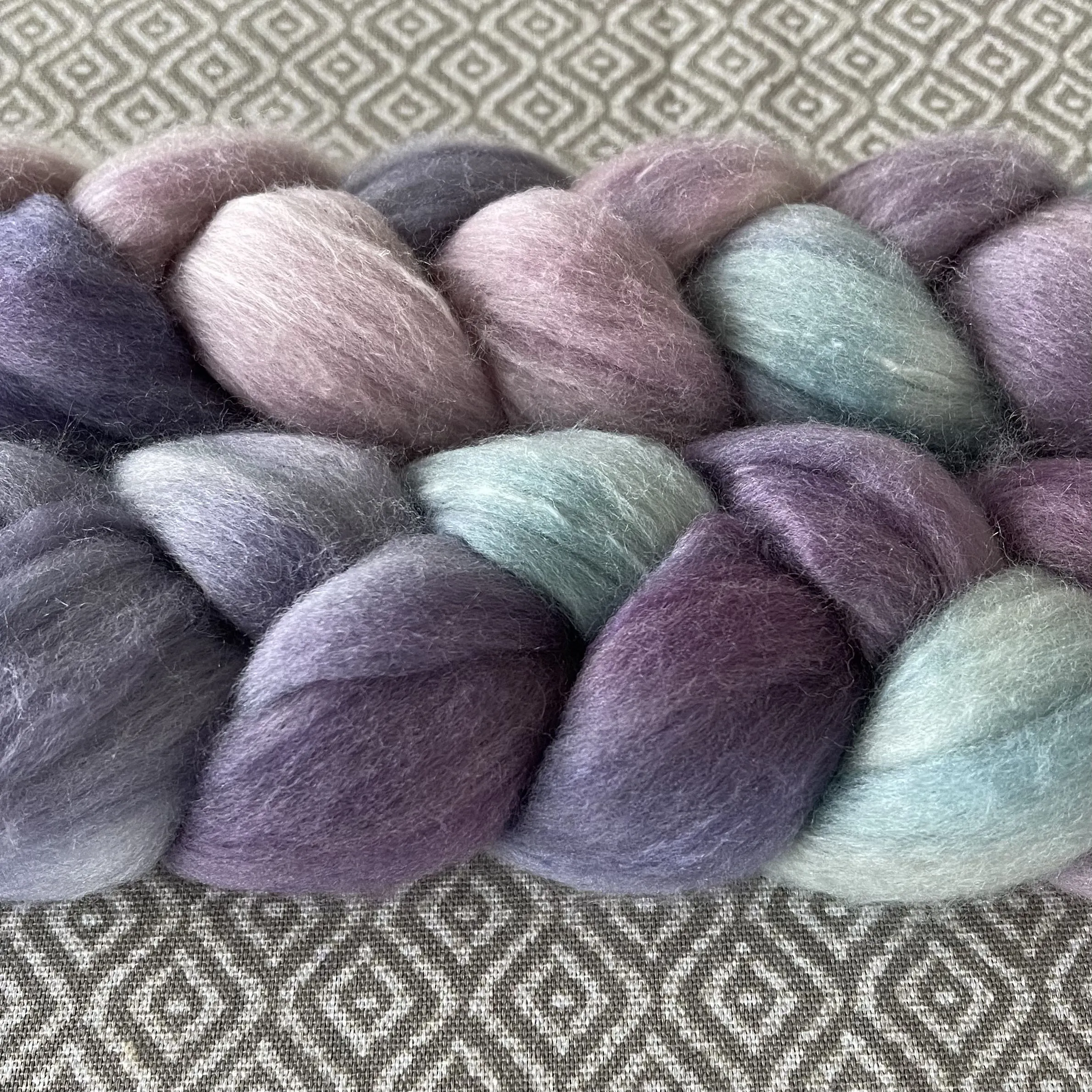 Merino Silk Cashmere Roving - Amethyst