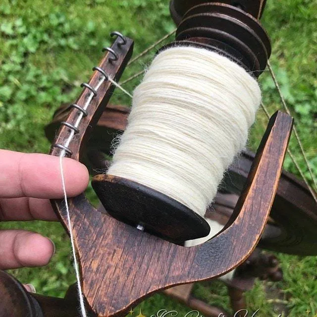 Natural White Wool Roving