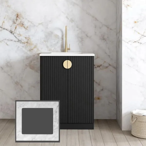 Otti Marlo Black 650mm Mini Laundry