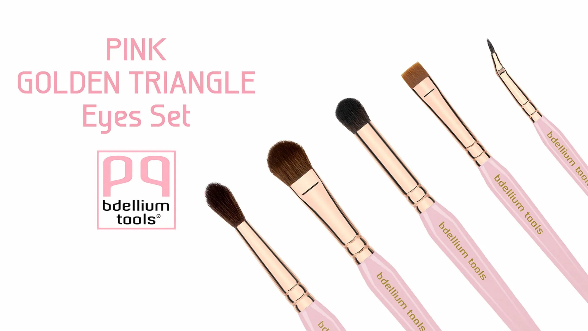 Pink Golden Triangle Eyes Set