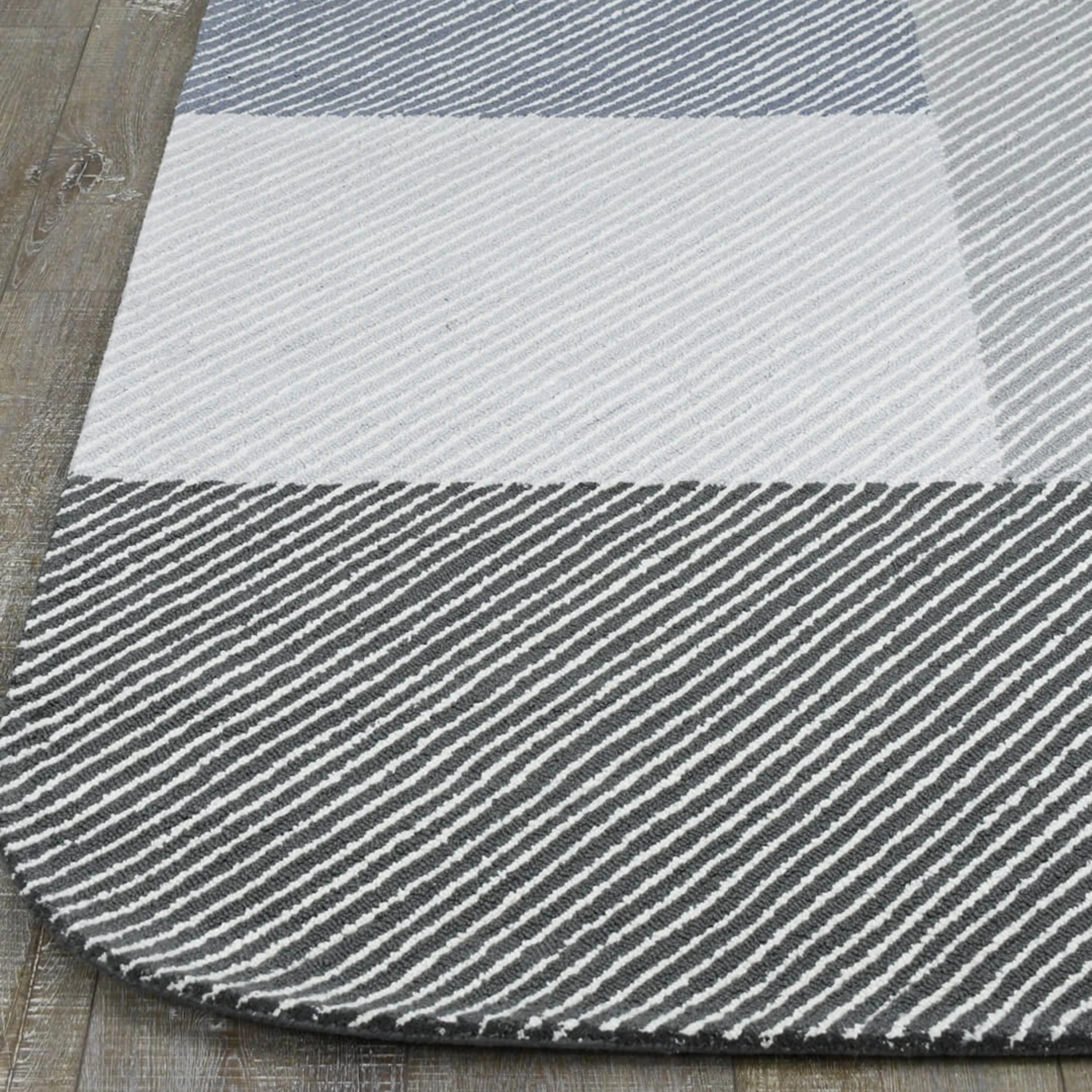 Pinstripe Rug - Seal 300cm x 400cm