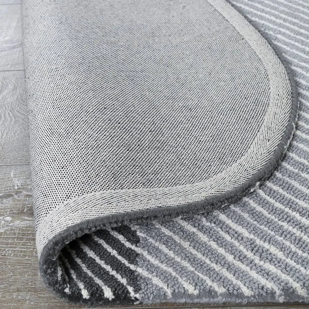Pinstripe Rug - Seal 300cm x 400cm