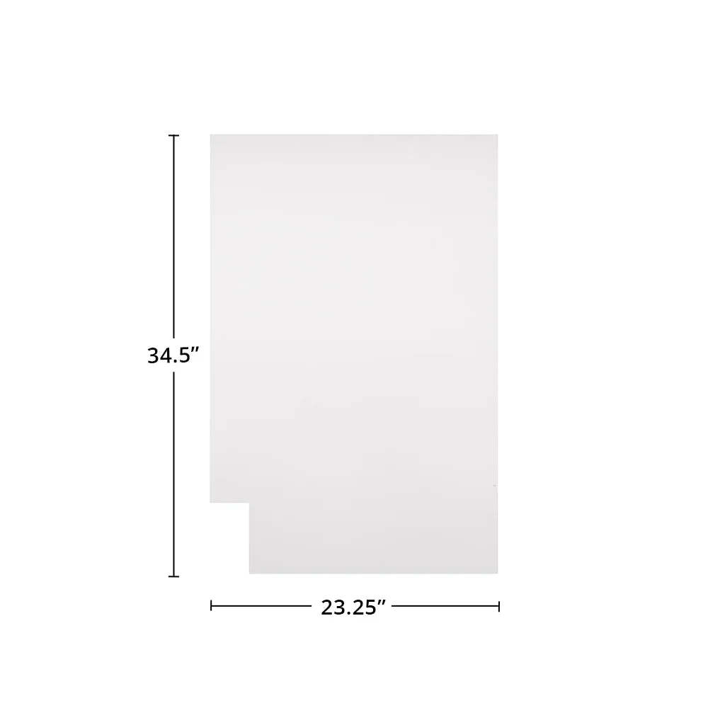 Pure White Base End Panel (Right)