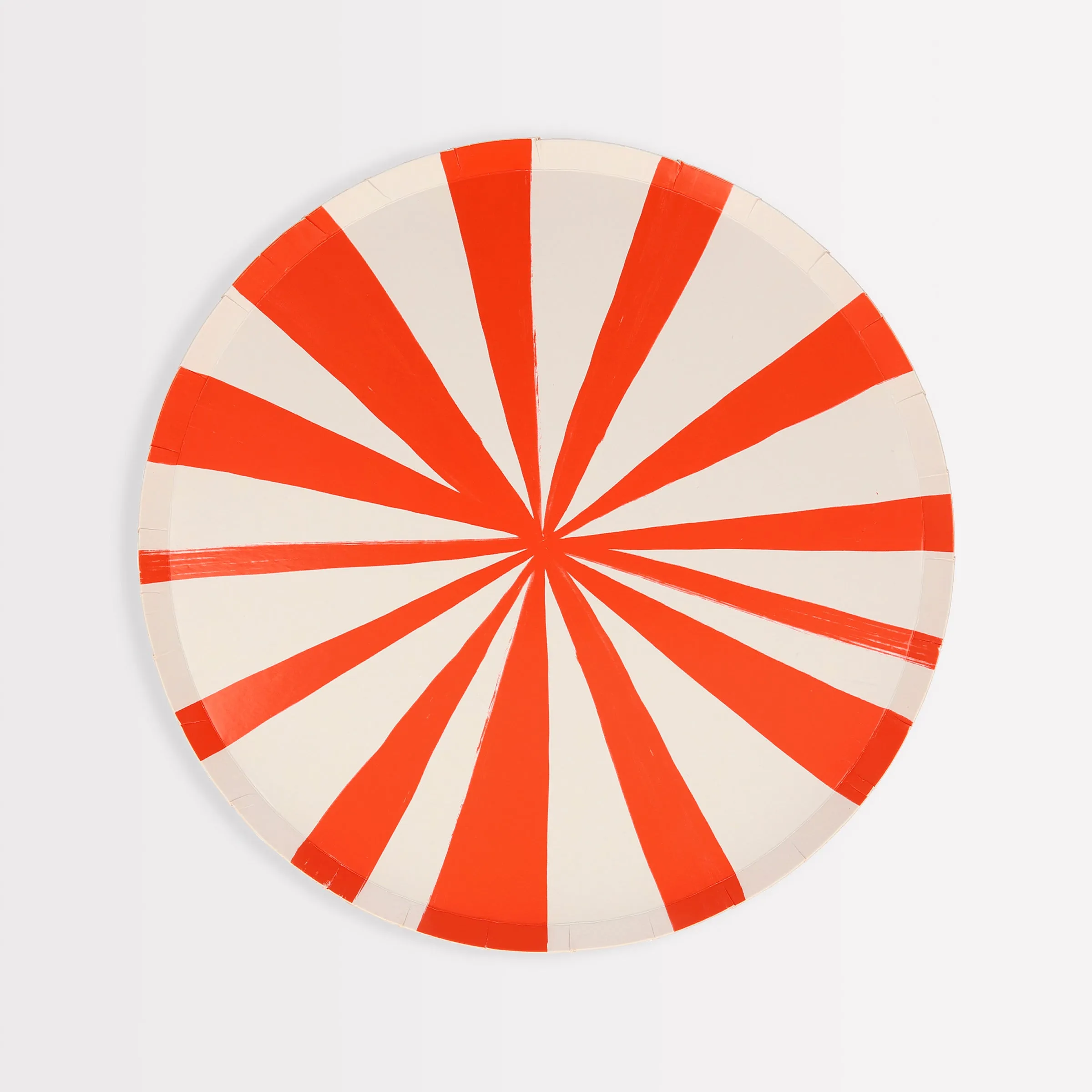Red Stripe Side Plates (x 8)