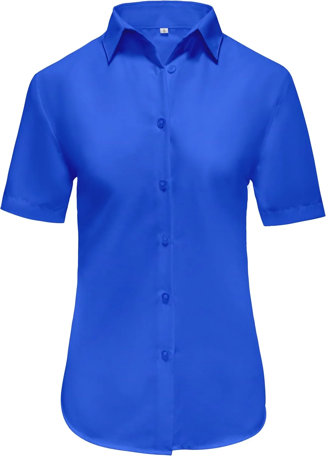 Ruisin Super Soft Wrinkle Resistant Womens Plain Button Down Shirts for Women Short/Long Sleeve Blouses Shirt Tops