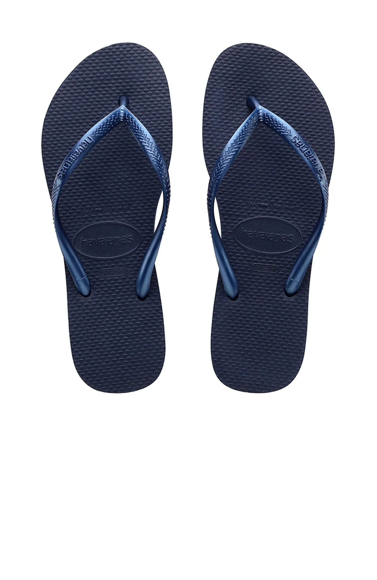 Slim Metallic Navy Blue