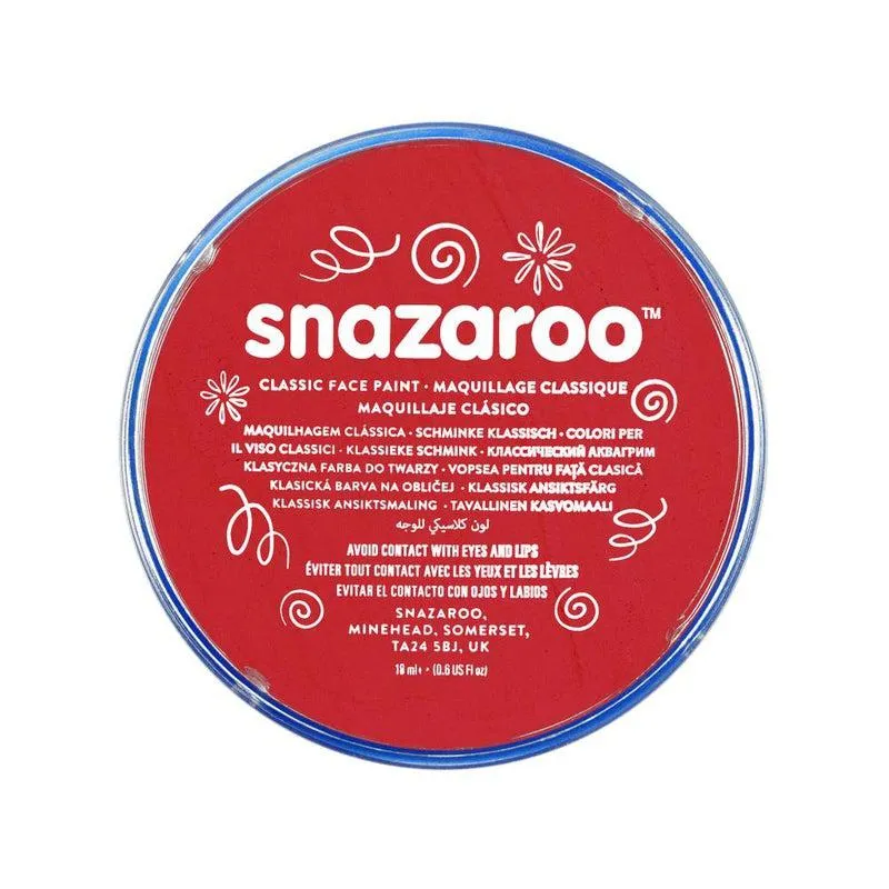 Snazaroo - Classic Face Paint - 18ml - Bright Red