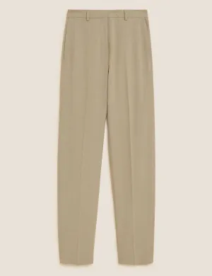 Straight Leg Trousers with Stretch