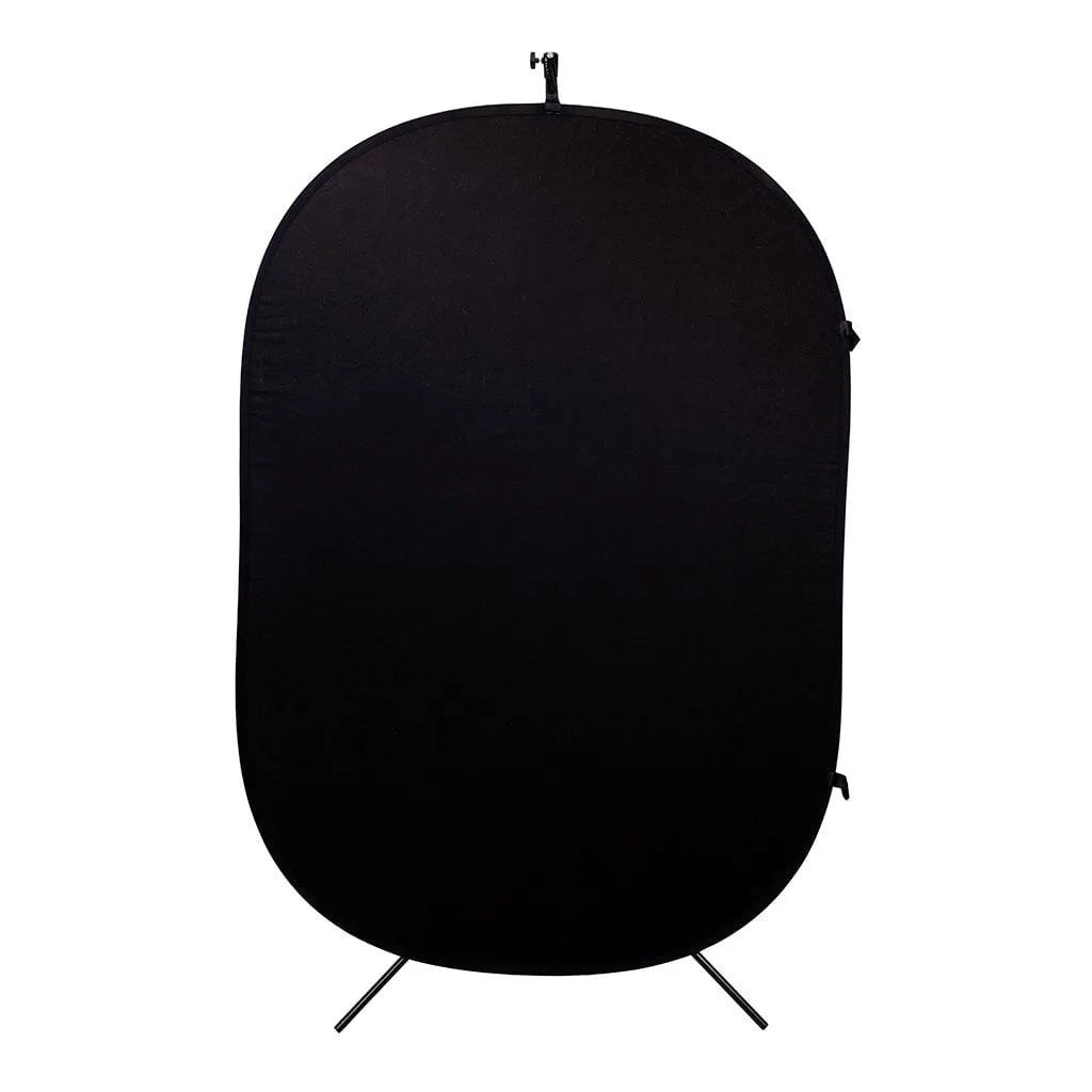 Strobepro 5x7 Double Sided Flexout Backdrop - White / Black