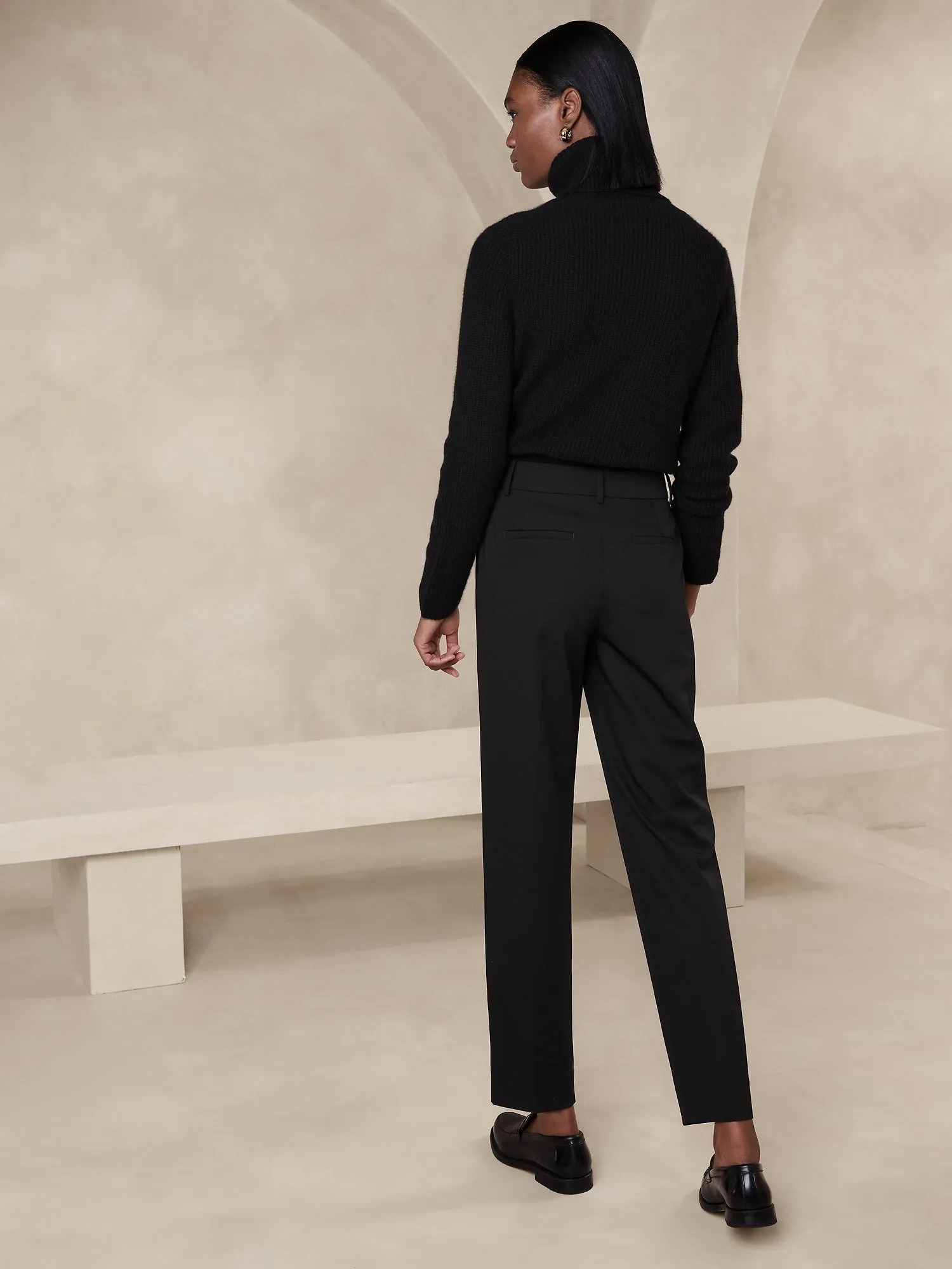 Vasto Pleated Italian Wool Pant