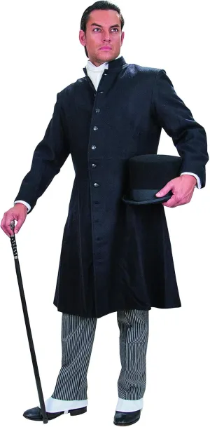 Windlass Acrylic Wool Blend Black London Frock Coat - Costume LARP Cosplay Events